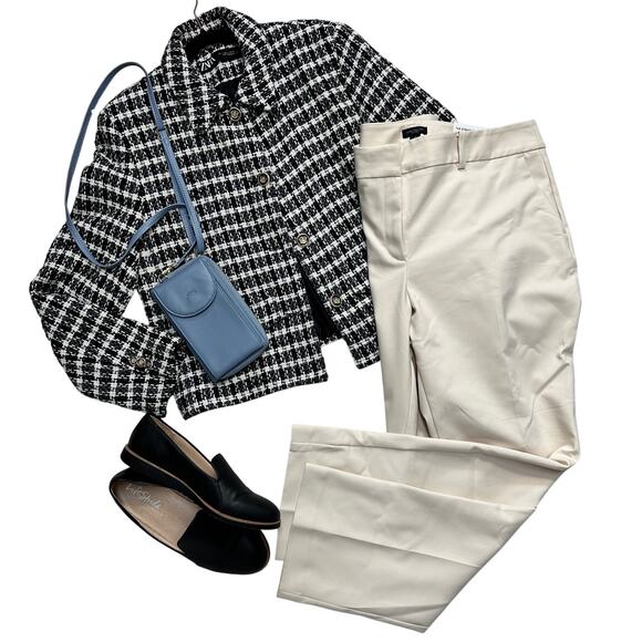 Ann Taylor Factory The Straight Leg Trouser Mid Rise Full Length Sz: 14 -NWT - Picture 1 of 9